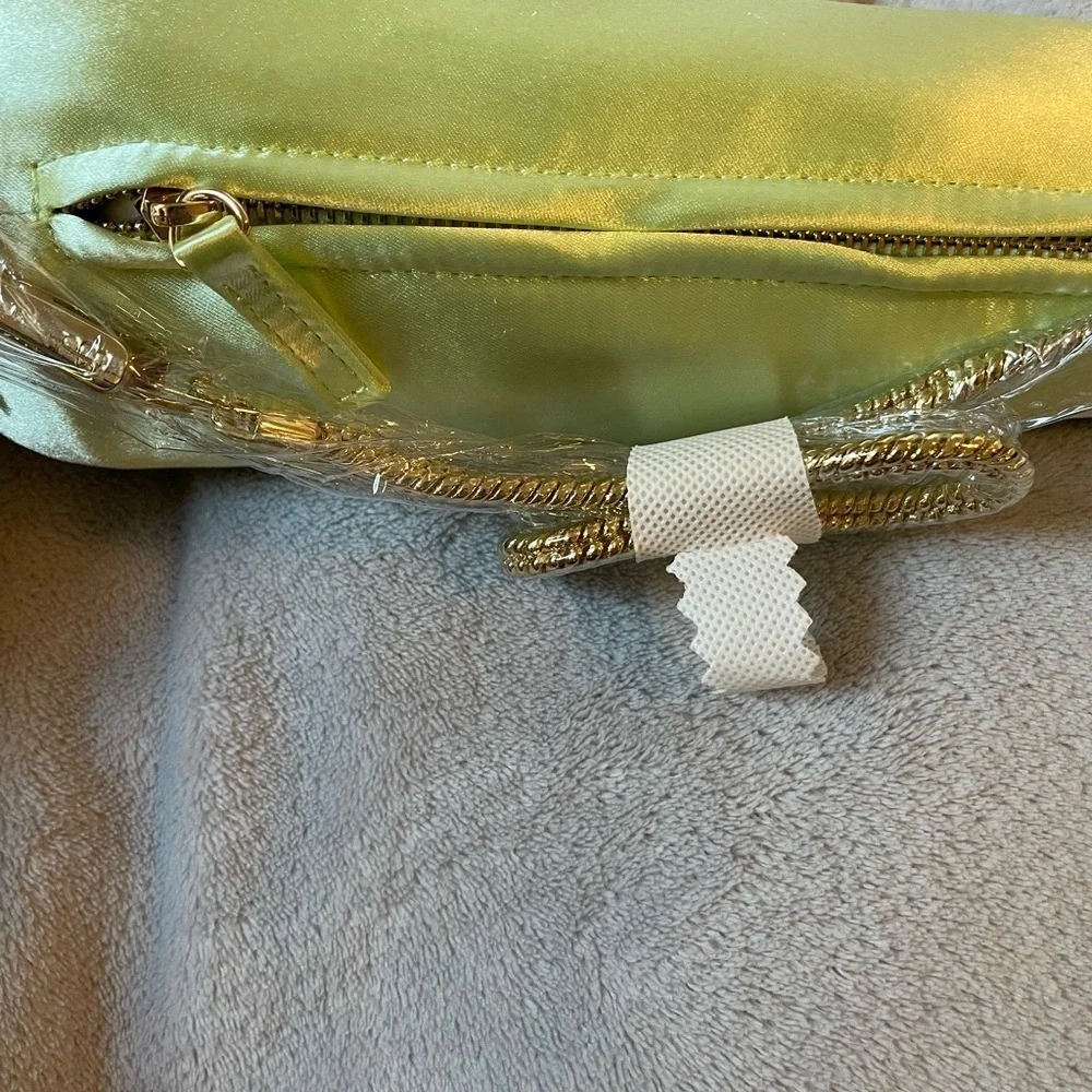 NEW Edie Parker Satin Shoulder Bag